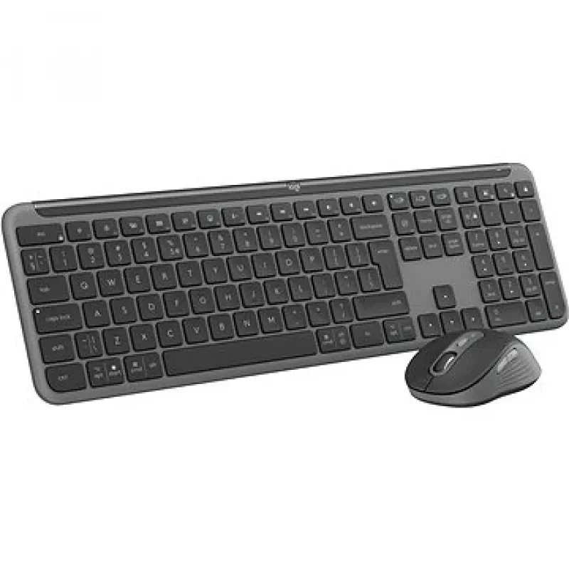 Logitech MK950 Signature Slim klaviatūra ir pelė rinkinys belaidis RF Bluetooth QWERTY US International Graphite