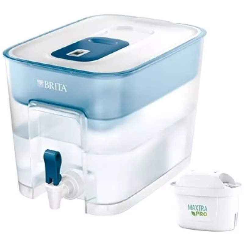 Vandens dozatorius su filtru BRITA FLOW MAXTRA PRO Pure Performance – 8,2 L, mėlynas, 220×214×304 mm