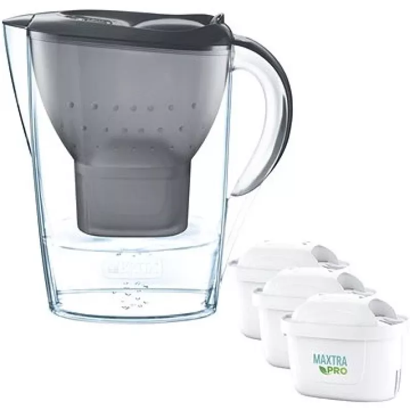 BRITA Marella 2,4 L mėlynas vandens filtras + 3 MAXTRA PRO Pure Performance kasetės