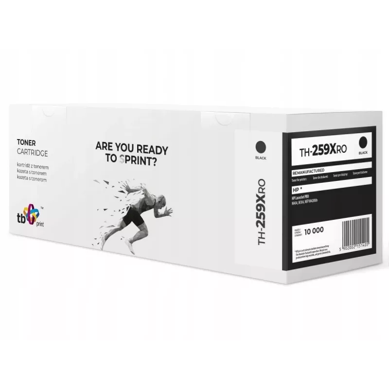 Atnaujintas juodas kasetė HP LJ PRO M404 CF259X TH-259XRO