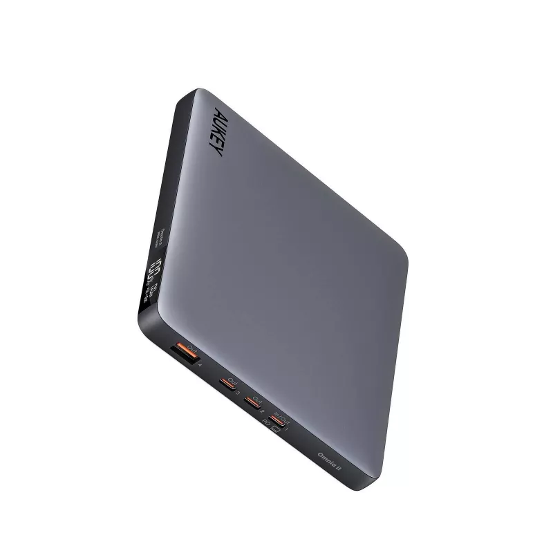 AUKEY Sprint X 20000mAh 100W nešiojamojo kompiuterio Power Bank su PD3.0 – Pilka