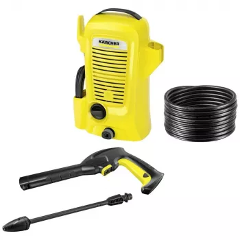 Kärcher K 2 Universal Edition aukšto slėgio plovimo įrenginys, kompaktiškas, elektrinis, 360 l/h, 1400 W, juodas/geltonas