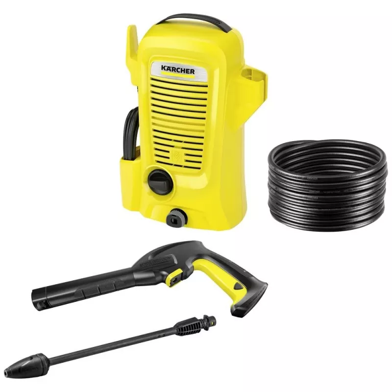 Kärcher K 2 Universal Edition aukšto slėgio plovimo įrenginys, kompaktiškas, elektrinis, 360 l/h, 1400 W, juodas/geltonas