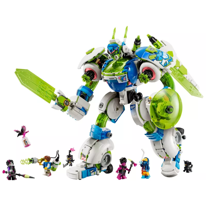 Konstrukcinis žaislas LEGO Mateo ir Z-Blob riterio mechas rinkinys 71485 — minifigūrėlė ir statomas mechas