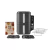 Ninja SL400EU dvisluoksnis oro gruzdintuvas Double 9.5 L 2470 W Juoda, Pilka