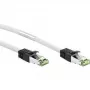 Wentronic Goobay – Laidas – RJ-45 (M) į RJ-45 (M) – 10 m – SFTP, PiMF – CAT 8.1 – be halogenų, liejinis, su apsauga nuo užkabinimo, vytas – baltas (55129)