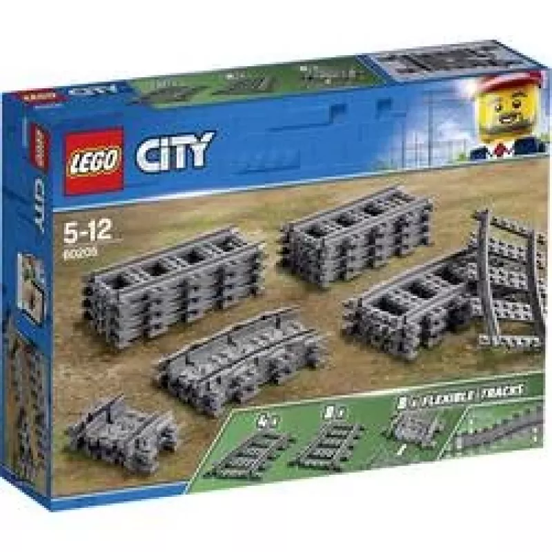 LEGO City Bėgiai 60205 – Konstrukcinis žaislas su keleiviniu traukiniu