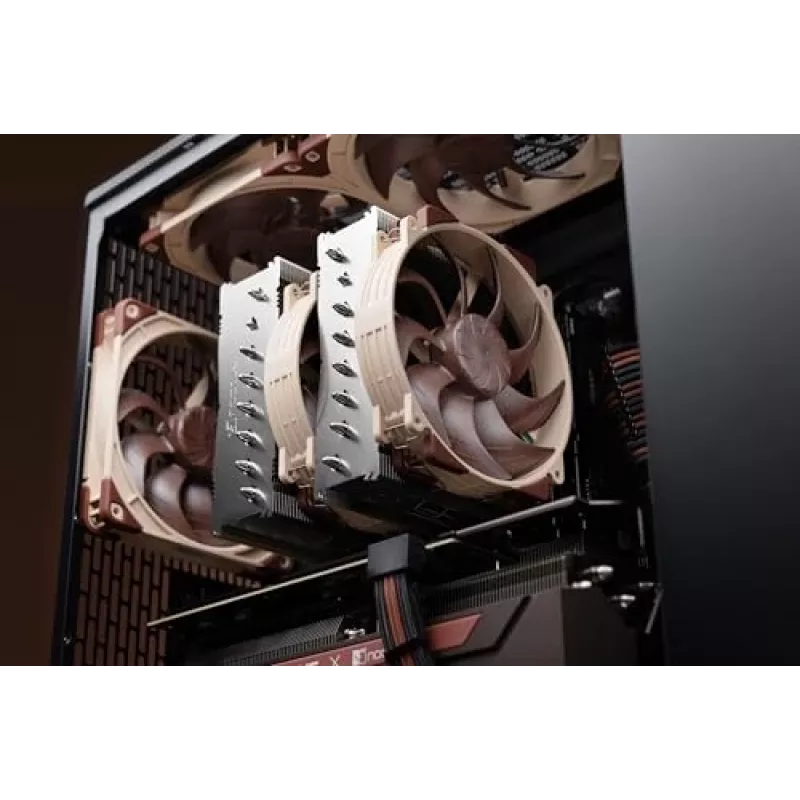 Oro aušintuvas Noctua NH-D15 G2 HBC, du 140 mm ventiliatoriai, 1250–1500 RPM, 155.6 m³/h, 12 V, varis, 152×150×168 mm