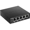 D-Link DGS-1005P/E nevaldomas tinklo jungiklis Gigabit Ethernet (10/100/1000) su PoE, juodas