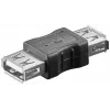 Microconnect USBAFAF USB A lizdas-lizdas adapteris, juodas