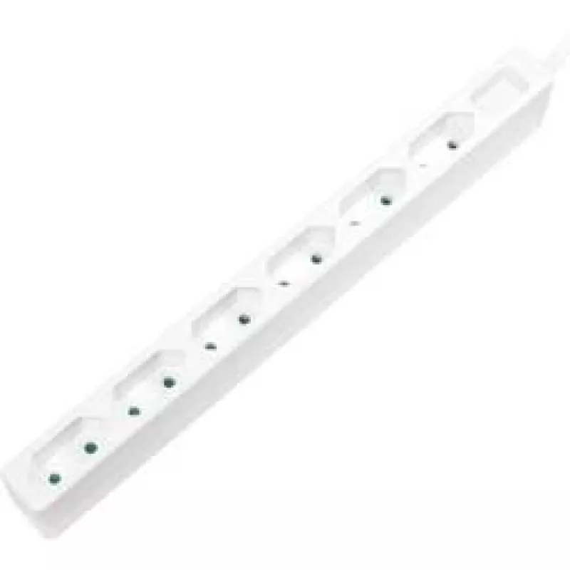Prailginimo laidas LogiLink LPS231 1,5 m 6 AC lizdų vidaus patalpoms baltas