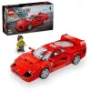 LEGO Speed Champions Ferrari F40 Supercar statomas modelis su vairuotojo minifigūrėle, 9+ metų vaikams