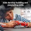 LEGO Speed Champions Ferrari F40 Supercar statomas modelis su vairuotojo minifigūrėle, 9+ metų vaikams