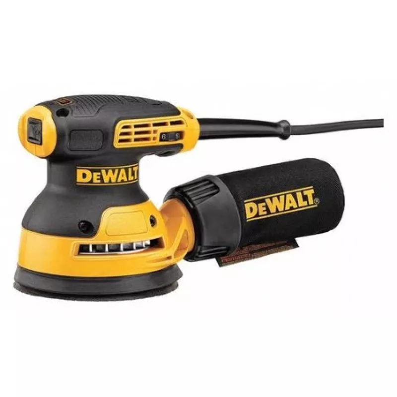 Orbitinis šlifuoklis DeWalt DWE6423-QS, 280 W, 8000–12000 OPM, 2,6 mm orbita, 1,28 kg