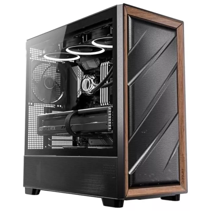 Antec 0-761345-10133-2 kompiuterio korpusas MIDI Tower juodas medinis