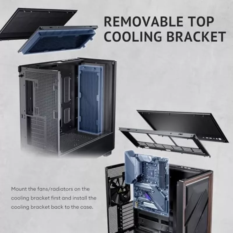 Antec 0-761345-10133-2 kompiuterio korpusas MIDI Tower juodas medinis
