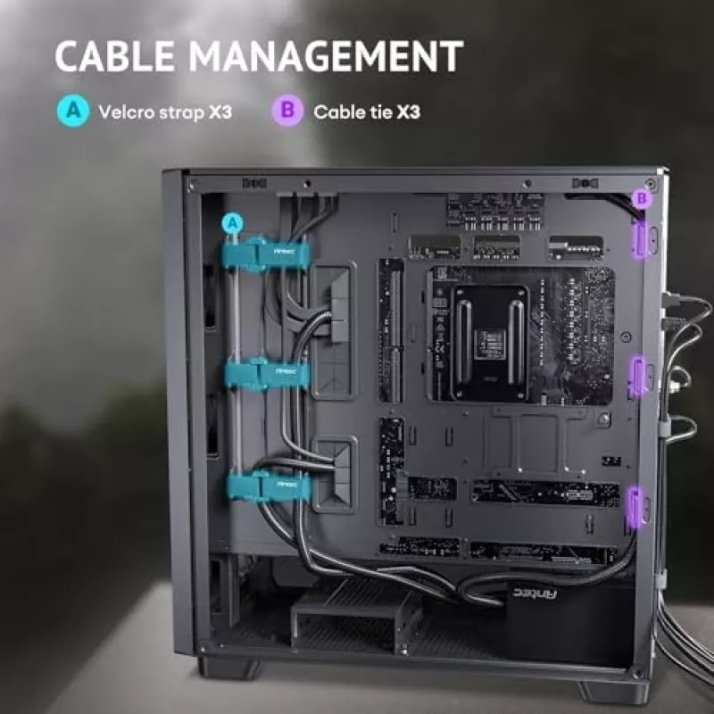 Antec 0-761345-10133-2 kompiuterio korpusas MIDI Tower juodas medinis