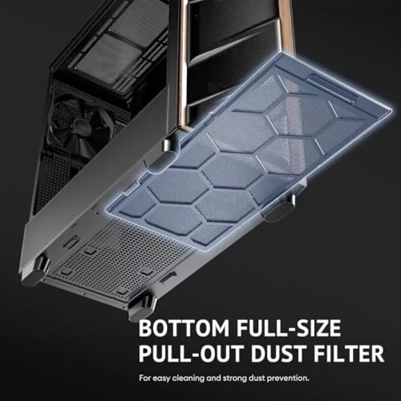 Antec 0-761345-10133-2 kompiuterio korpusas MIDI Tower juodas medinis