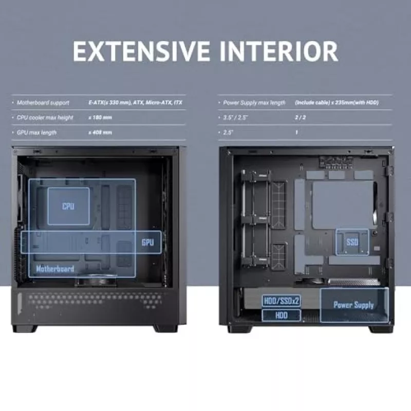 Antec 0-761345-10133-2 kompiuterio korpusas MIDI Tower juodas medinis