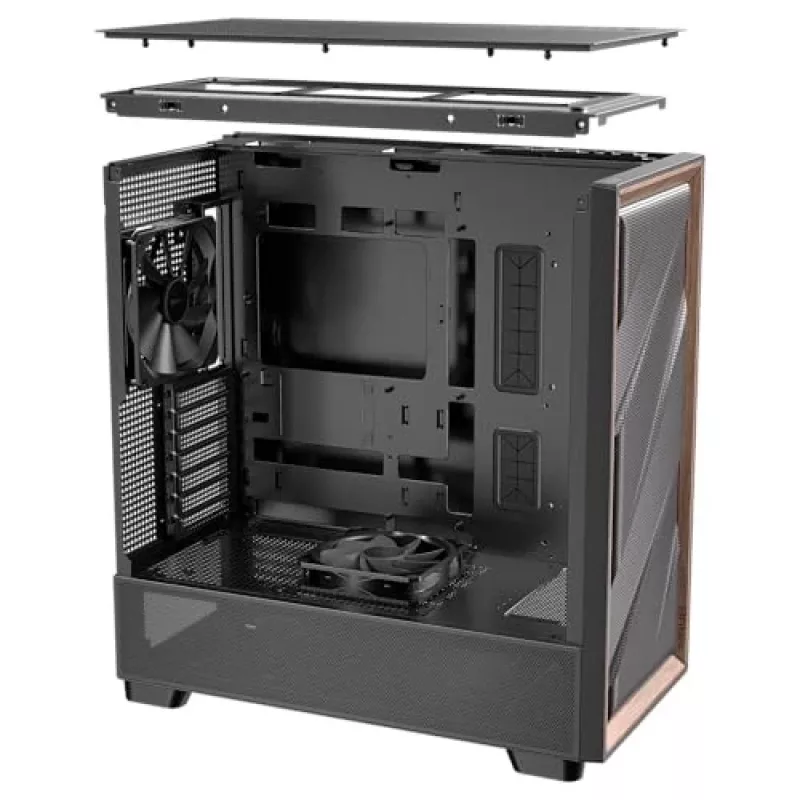 Antec 0-761345-10133-2 kompiuterio korpusas MIDI Tower juodas medinis