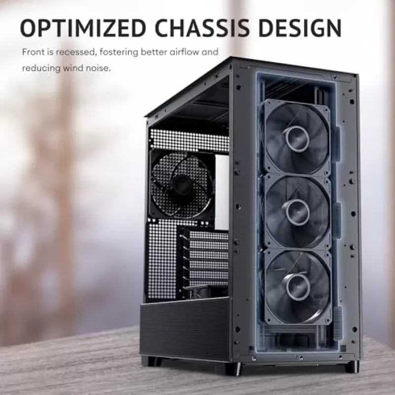 Antec 0-761345-10133-2 kompiuterio korpusas MIDI Tower juodas medinis