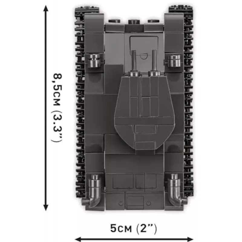 Konstruktorius COBI Renault R35, Valentine IX, Panzer I 595 dalių