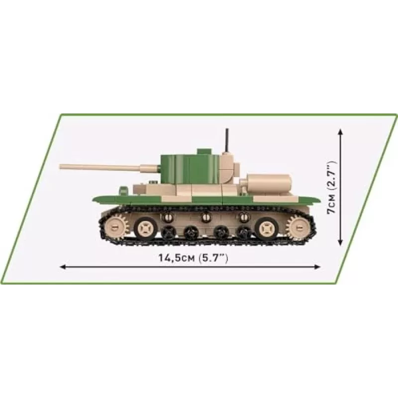 Konstruktorius COBI Renault R35, Valentine IX, Panzer I 595 dalių