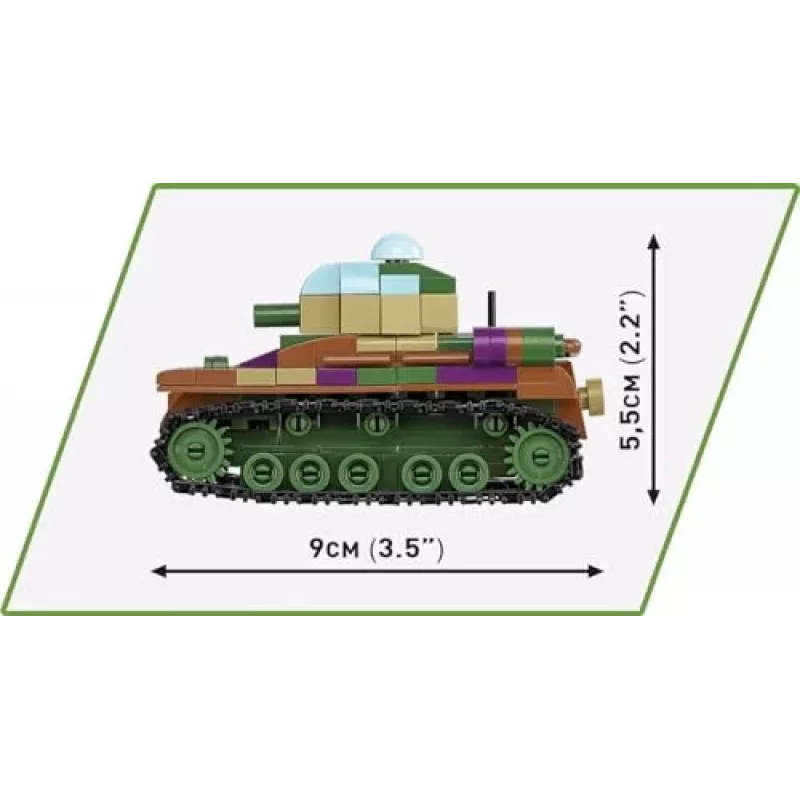 Konstruktorius COBI Renault R35, Valentine IX, Panzer I 595 dalių