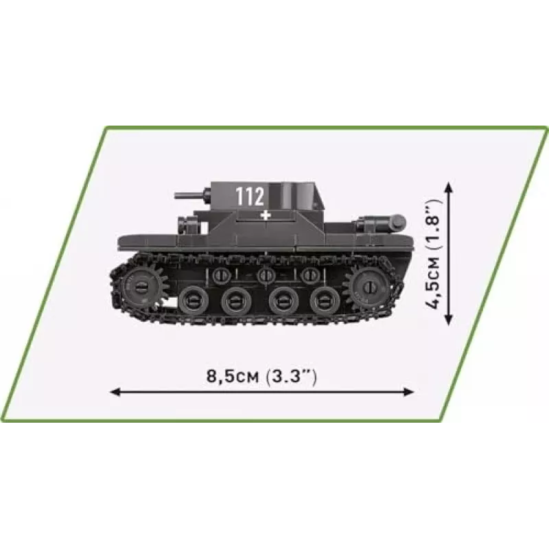 Konstruktorius COBI Renault R35, Valentine IX, Panzer I 595 dalių