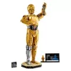 LEGO žvaigždžių karų statoma figūra C-3PO modelis 75398 — 1138 dalių, 380 mm eksponuojamas kolekcinis modelis