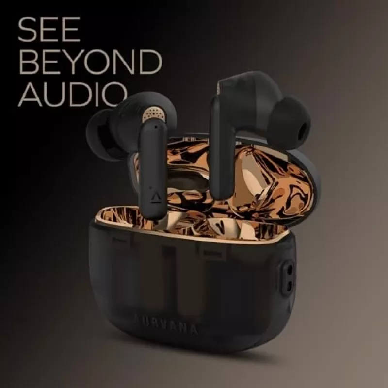 Creative Aurvana Ace 2 į ausis įstatomos belaidės Bluetooth ausinės juodos