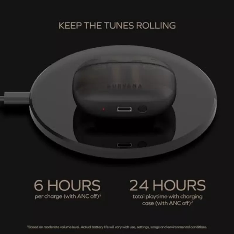 Creative Aurvana Ace 2 į ausis įstatomos belaidės Bluetooth ausinės juodos