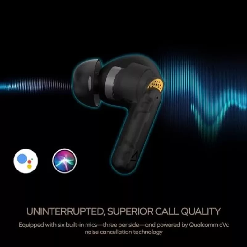 Creative Aurvana Ace 2 į ausis įstatomos belaidės Bluetooth ausinės juodos