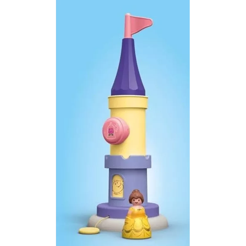 PLAYMOBIL JUNIOR & Disney: Belle S bokštas su garsu | Žaidimų rinkinys mažiems vaikams 1-3