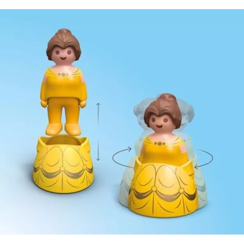 PLAYMOBIL JUNIOR & Disney: Belle S bokštas su garsu | Žaidimų rinkinys mažiems vaikams 1-3
