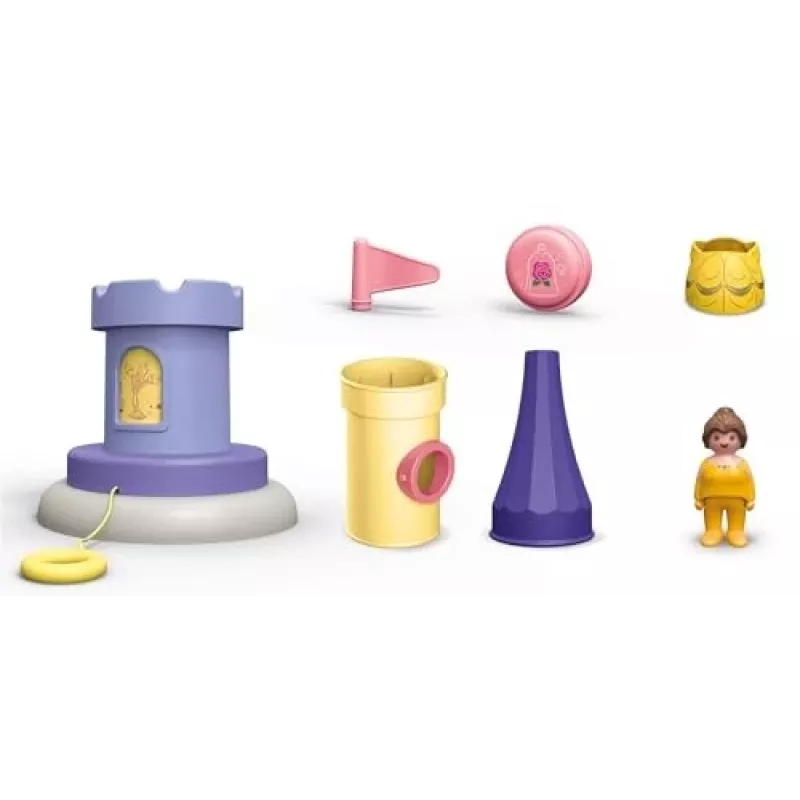 PLAYMOBIL JUNIOR & Disney: Belle S bokštas su garsu | Žaidimų rinkinys mažiems vaikams 1-3