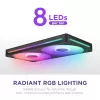 NZXT F280 RGB Core 140mm ARGB PWM 2 vienete juodi