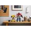 LEGO Icons Transformers Bumblebee konstruktorius – veiksmo figūrėlė suaugusiems, transformuojasi į automobilį