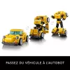 LEGO Icons Transformers Bumblebee konstruktorius – veiksmo figūrėlė suaugusiems, transformuojasi į automobilį