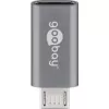 Goobay USB 2.0 Hi-Speed adapteris, pilkas – USB-C™ lizdas > USB 2.0 Micro kištukas (B tipas) (55553)