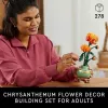 LEGO Icons Chrizantemos gėlės konstravimo rinkinys suaugusiems – dirbtinė gėlė iš kaladėlių, dovana namams ar biurui