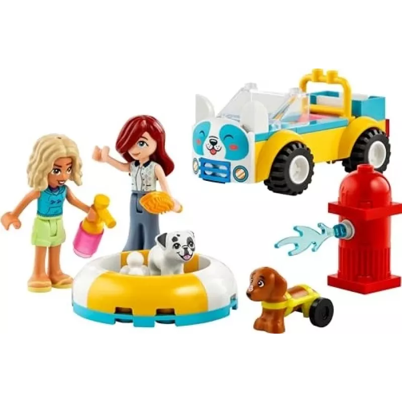 LEGO® Friends Šunų priežiūros automobilis, transporto priemonės žaidimų rinkinys 42635