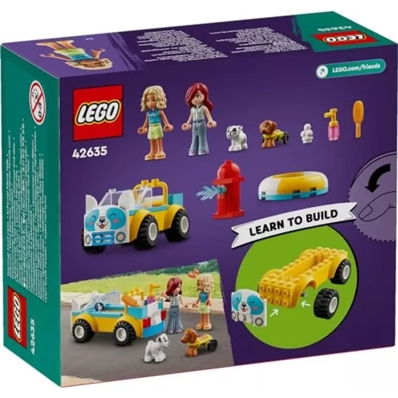 LEGO® Friends Šunų priežiūros automobilis, transporto priemonės žaidimų rinkinys 42635