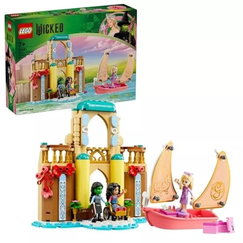 Konstrukcinis žaislas LEGO rinkinys 75681 su Wicked, Glinda, Elphaba, Nessarose ir Shiz universiteto minifigūrėlėmis