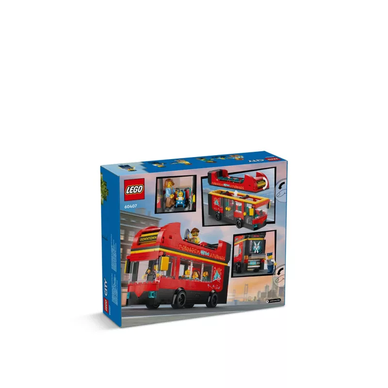 LEGO City Raudonas dviaukštis apžvalginis autobusas 60407
