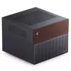 Jonsbo N4 Microtower korpusas juodas, tvirtas plieninis kompaktiškas PC korpusas