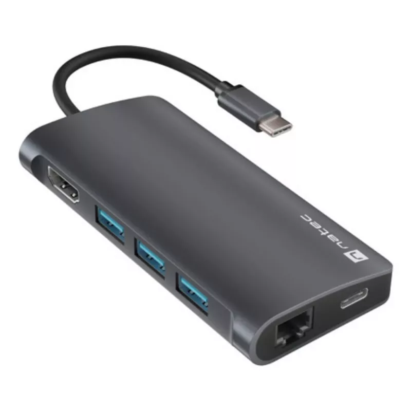 Dokavimo stotelė NATEC NMP-2162 USB 3.2 Gen 1 Type-C pilka, laidinė