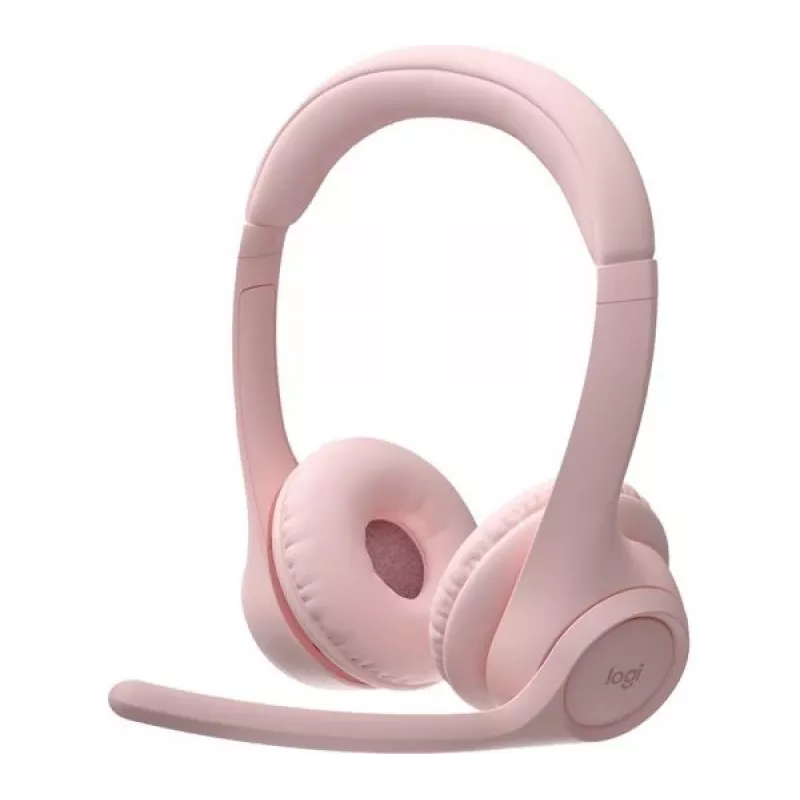 Logitech Zone 300 belaidės ausinės su mikrofonu, rožinės spalvos, 981-001412