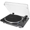 Patefono grotuvas Audio-Technica AT-LP70XBTBS, juodas/sidabrinis, visiškai automatinis, diržinė pavara, Bluetooth, integruotas fono išankstinis stiprintuvas