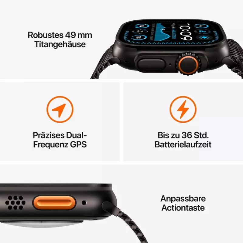 Apple Watch Ultra 2 - 49 mm - natūralus titanas